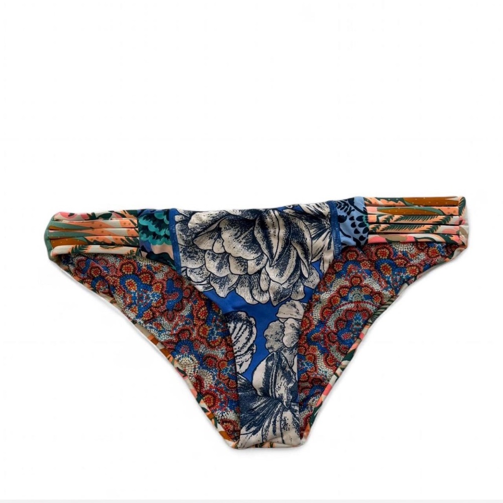 Maaji Blue and Orange Floral Bikini Set - Picture 2 of 6
